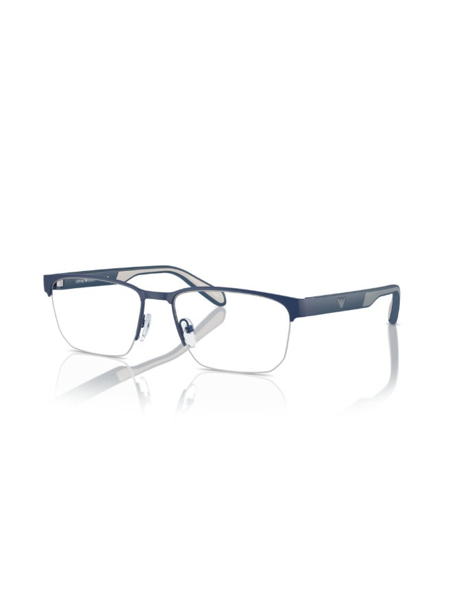 EMPORIO ARMANI Men Rectangular Shape Plastic Eyeglass Frames 3050 - Lens Size: 54 Mm - Matte Blue - Image 1